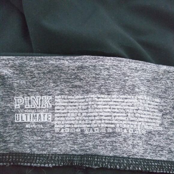 Pink Victoria's Secret Ultimate Moto Black Legging Size M - Picture 7 of 9